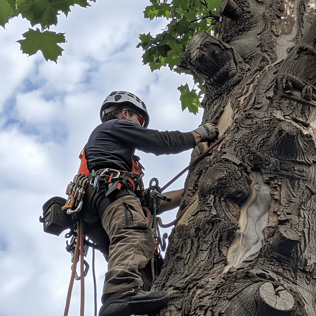 tanguylplufor_photo_of_an_arborist_on_a_nice_tree_from_beehind__3f16dde8-d8cc-4caf-9133-8c43e9ff9d76